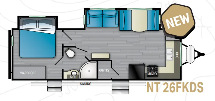 Heartland North Trail 26FKDS floor plan