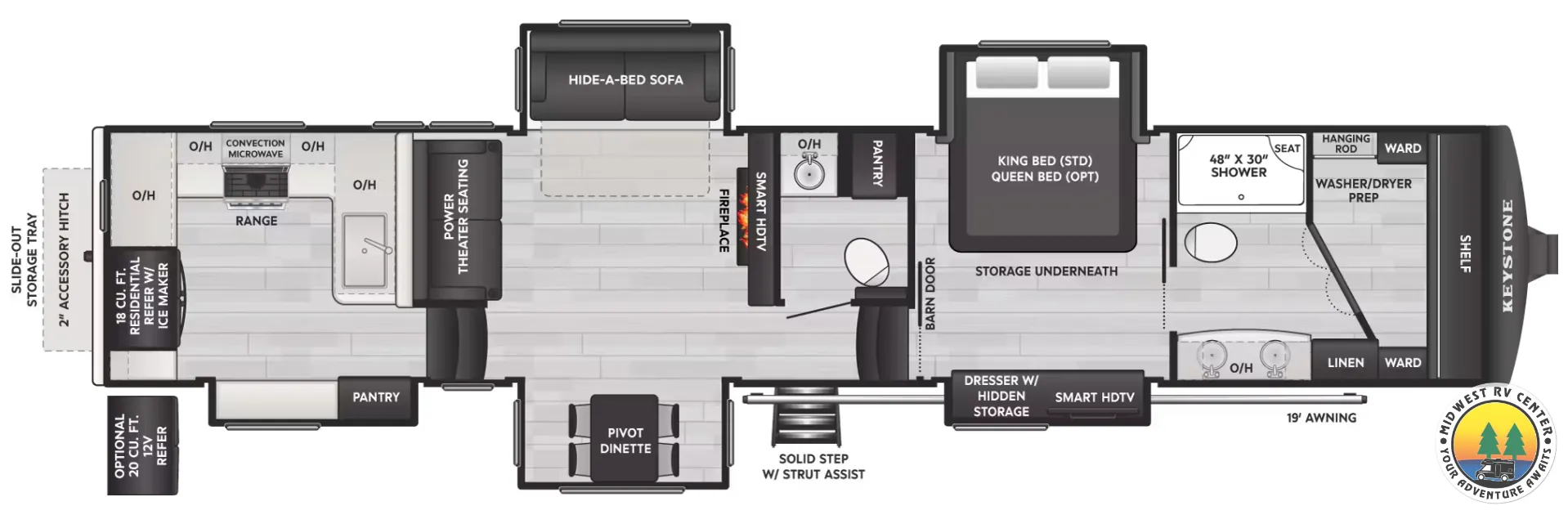 2026 Keystone Montana 3901RK - Floor plan