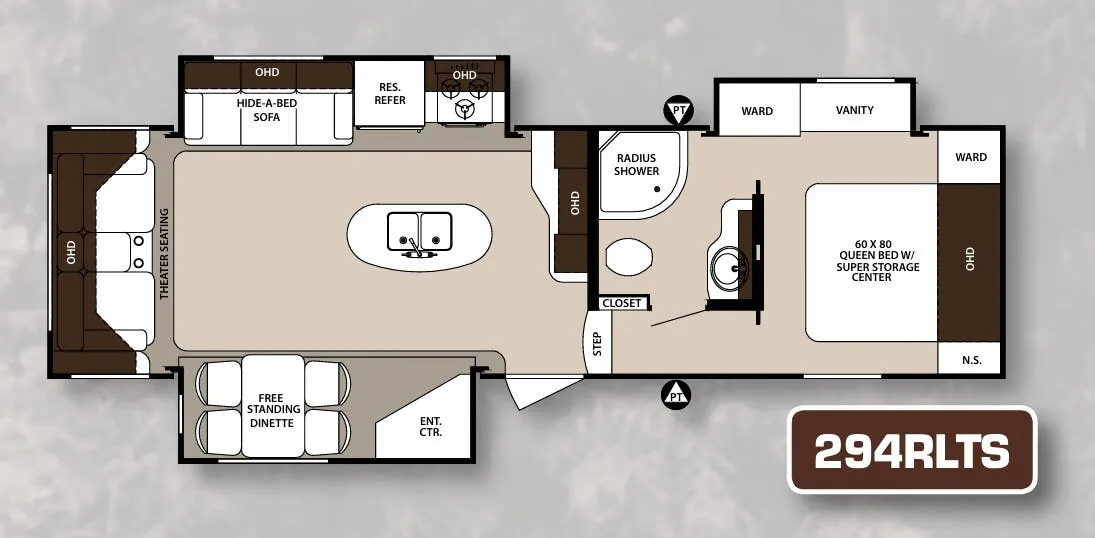 Forest River Surveyor 294RLTS floor plan
