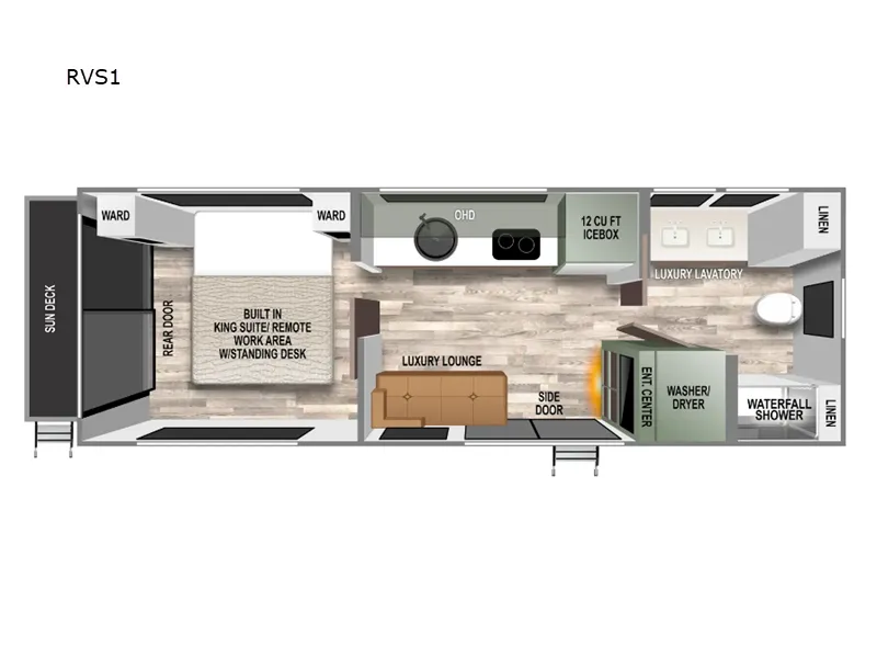 2024 Forest River IBEX RV Suite RVS1 floor plan