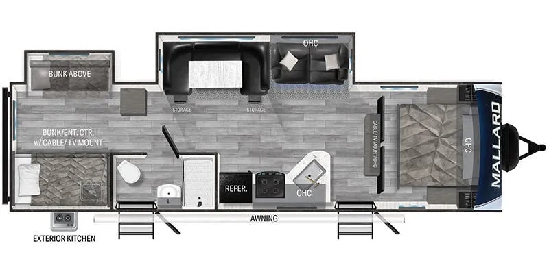 Heartland Mallard M32 floor plan