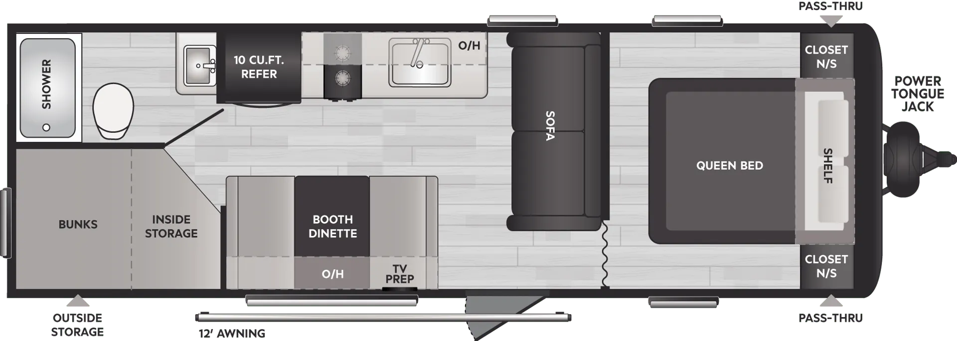 2024 Keystone Springdale Classic Double 260BHCWE - Floor plan