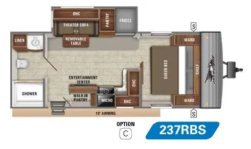 Jayco Jay Flight SLX 8 237RBS floor plan