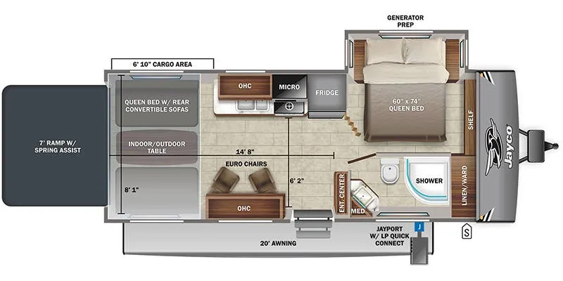 Jayco Jay Flight Octane 255 floor plan
