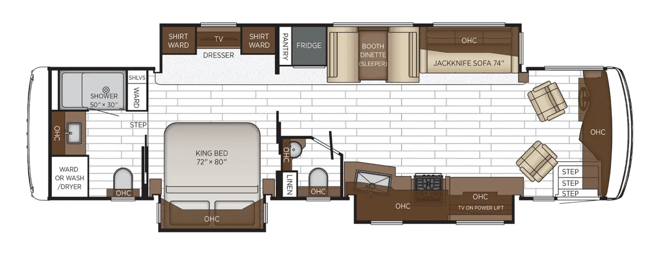 Newmar Northern Star 3709 floor plan