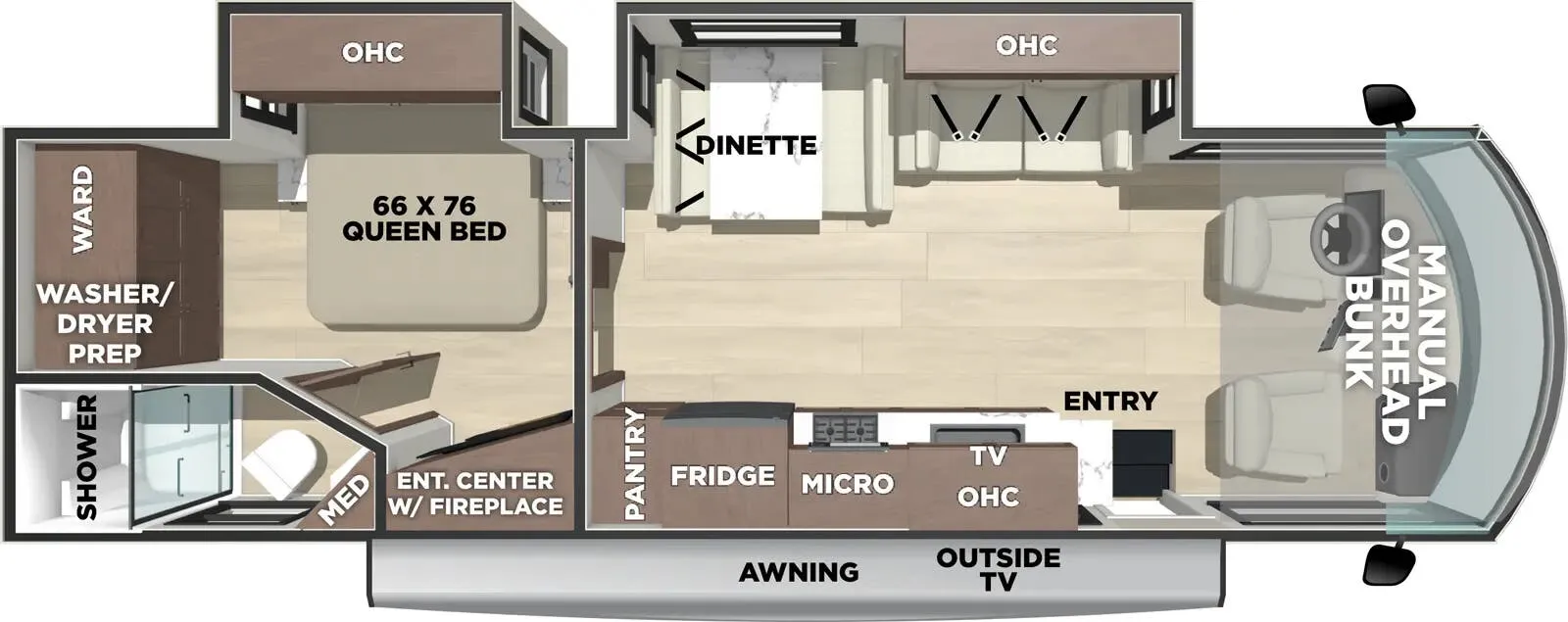 Forest River Georgetown 3 Series GT3 3 SERIES GT3 29S3 floor plan