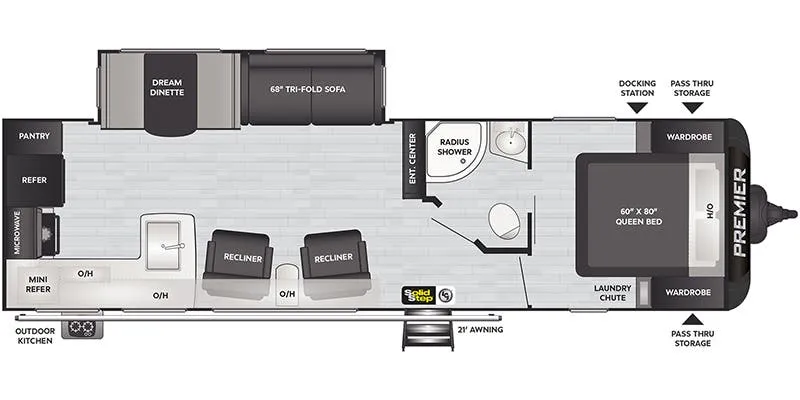 2022 Keystone Premier Ultra Lite 29RKPR - Floor plan