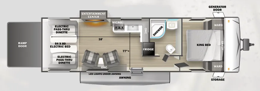 Forest River Stealth 2700SLS floor plan