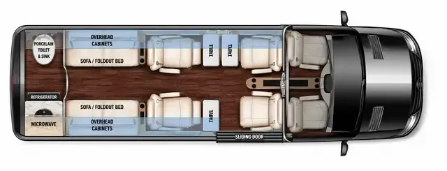 Midwest Luxe Cruiser D6 Full Partition floor plan