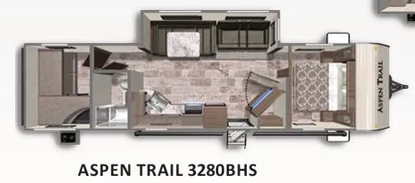 Dutchmen Aspen Trail 3280BHS floor plan