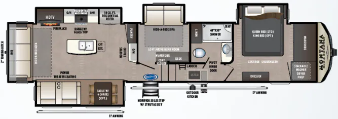 Keystone Montana High Country 384BR floor plan