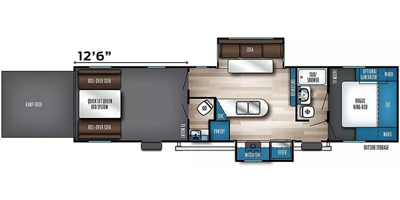 Forest River Vengeance Rogue SUT 32SUT floor plan