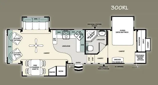Forest River Sierra 300RL floor plan