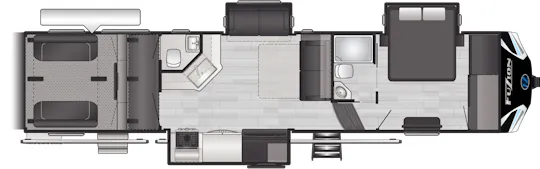 Keystone Fuzion 379 floor plan