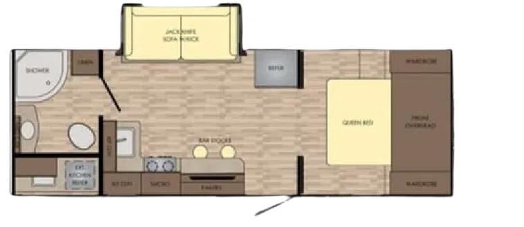 CrossRoads Sunset Trail Super Lite 222RB floor plan