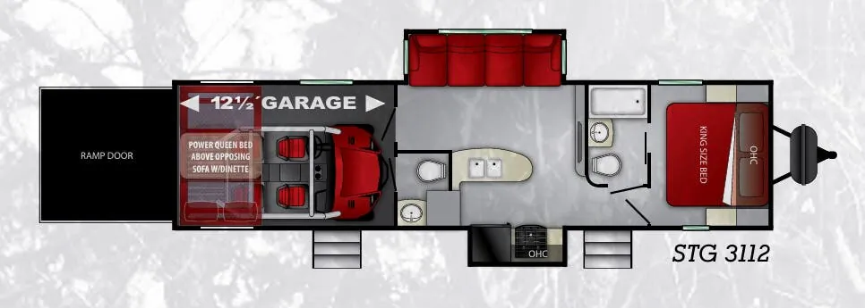Cruiser RV Stryker STG 3112 floor plan