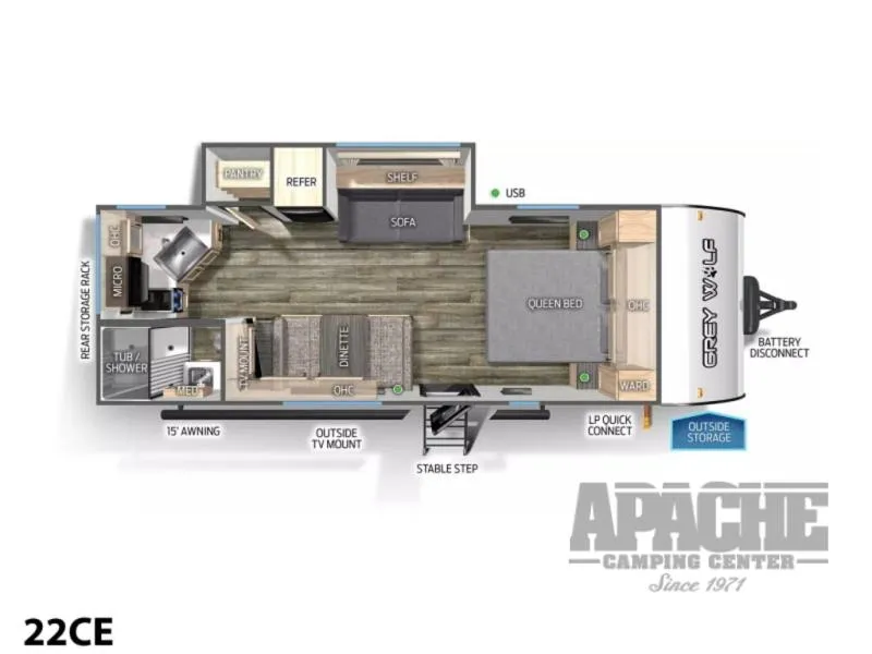 2024 Forest River Cherokee Grey Wolf 22CE - Photo 3