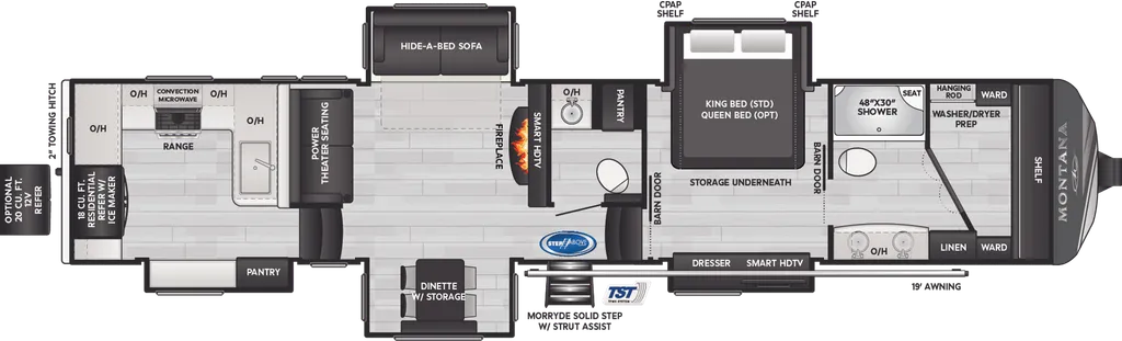 2024 Keystone Montana 3901RK floor plan