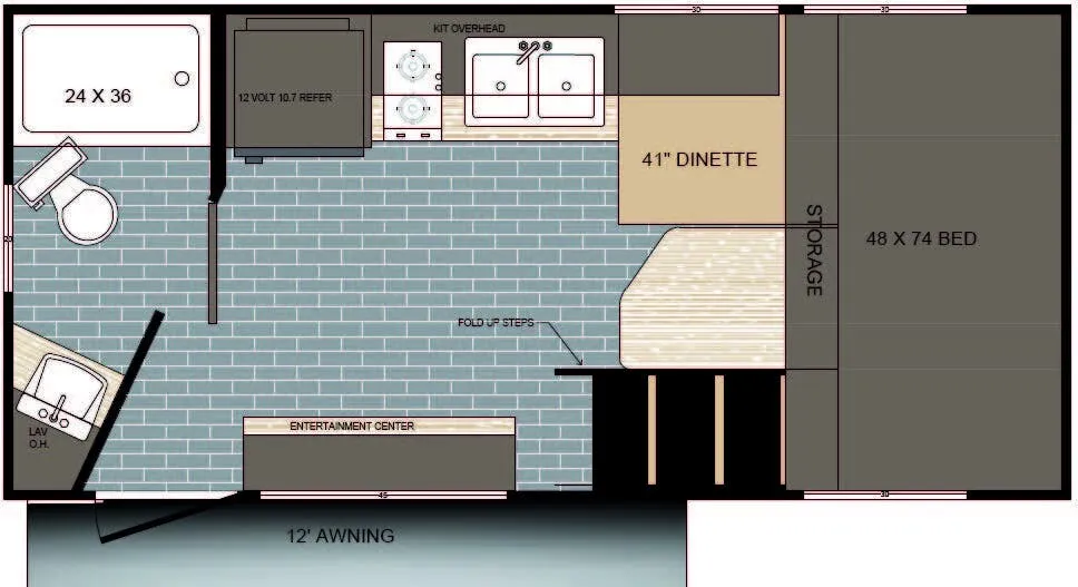 2026 Sunset Park RV Retro 136 floor plan