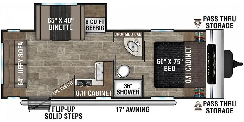2022 Venture RV Sonic SN231VRL - Floor plan