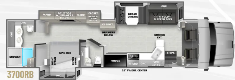Dynamax Corp DynaQuest XL 3700RB floor plan