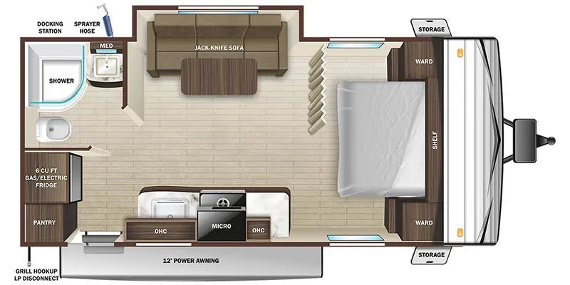 Highland Ridge Open Range Conventional 20FBSE floor plan
