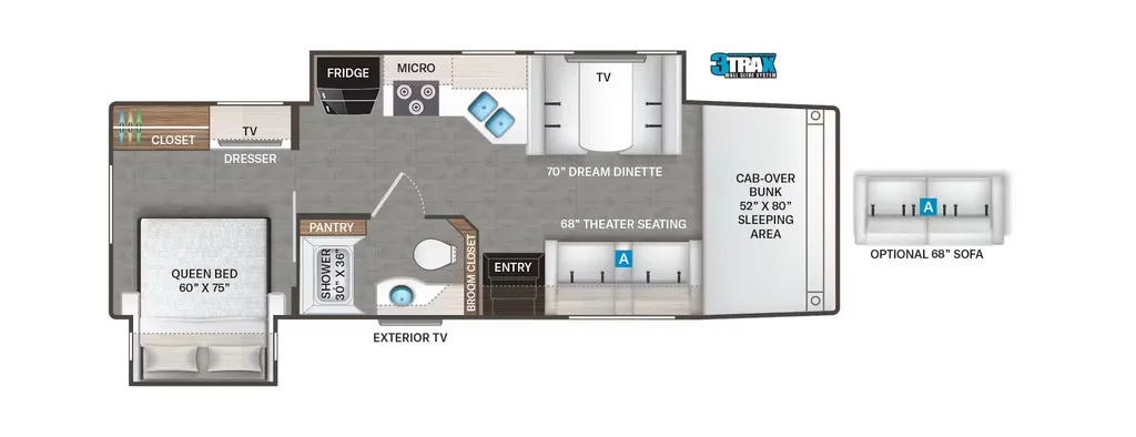 2026 Thor Motorcoach Omni OMX32 floor plan