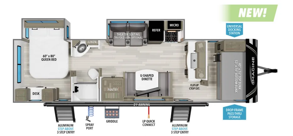 2024 Grand Design Imagine 2920BS - Floor plan
