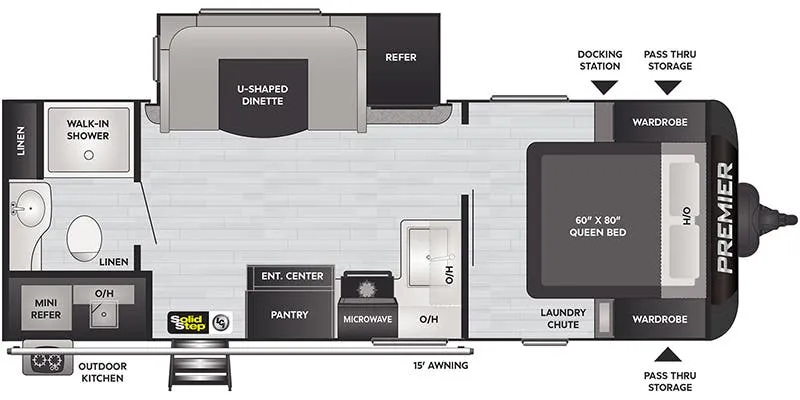 2022 Keystone Premier 23RBPR - Floor plan