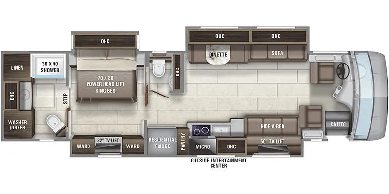 2020 Entegra Coach Reatta 39T2 floor plan
