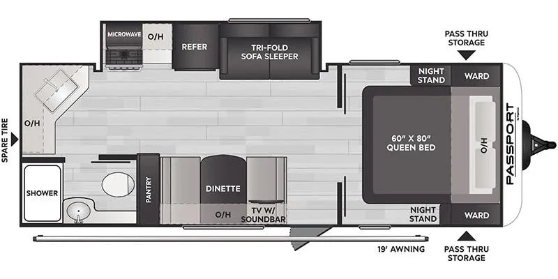 Keystone Passport SL Series East 229RK floor plan