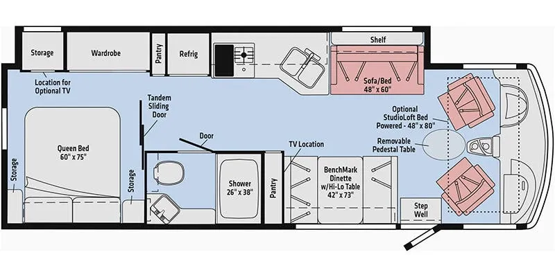 Winnebago Adventurer 29B floor plan