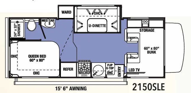Forest River Sunseeker LE 2150SLE floor plan