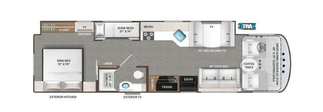 Thor Motor Coach Hurricane 35J floor plan