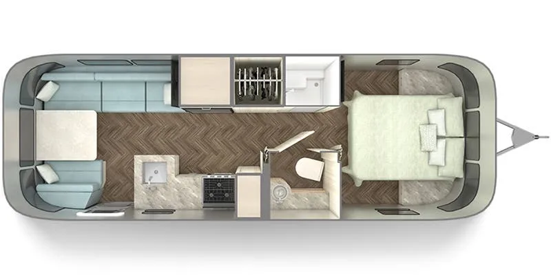 2025 Airstream International 27FB - Floor plan