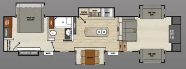Coachmen Brookstone 369 FL floor plan