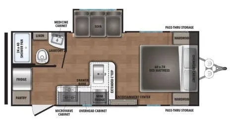 2026 Shasta RVs Shasta 20RB floor plan