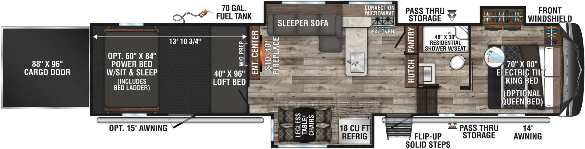 K-Z Venom 4114TK floor plan