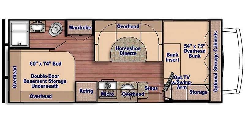 Gulf Stream Conquest Class C 6237 floor plan