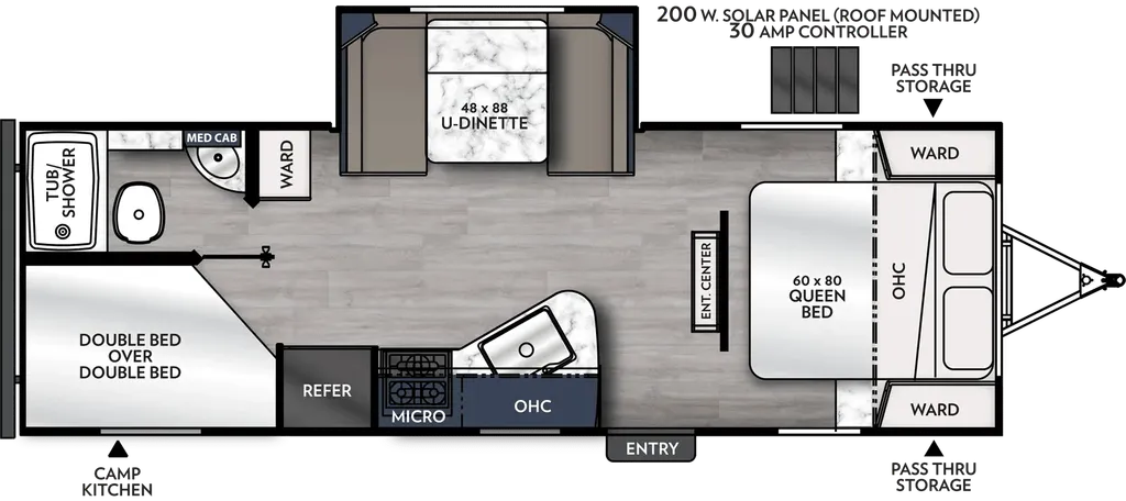 2023 Coachmen Apex 245BHS floor plan