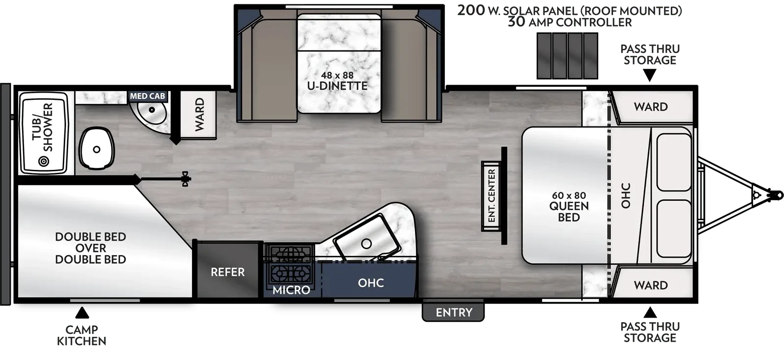 2023 Coachmen Apex 245BHS - Floor plan