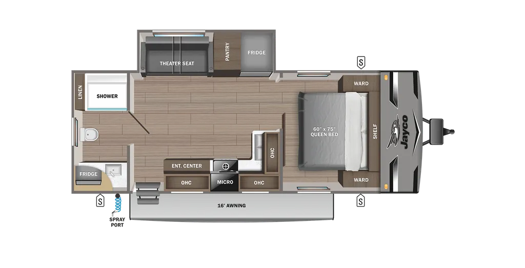 2023 Jayco Jay Flight 240RBSW floor plan