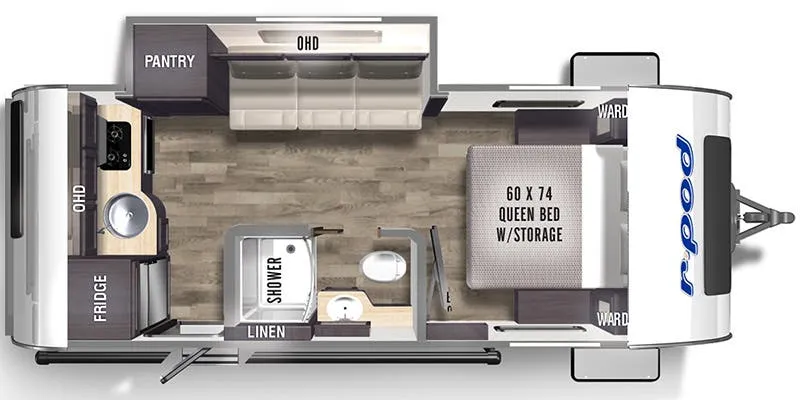 Forest River R-Pod RP-196 floor plan