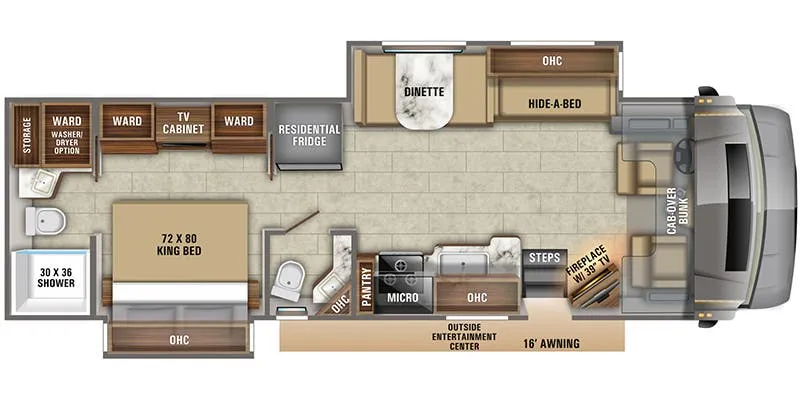 2015 Jayco Seneca 37RB floor plan