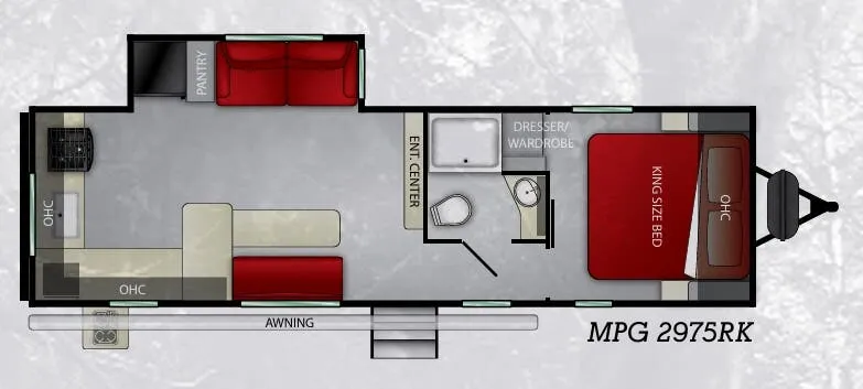 Cruiser RV MPG 2975RK floor plan