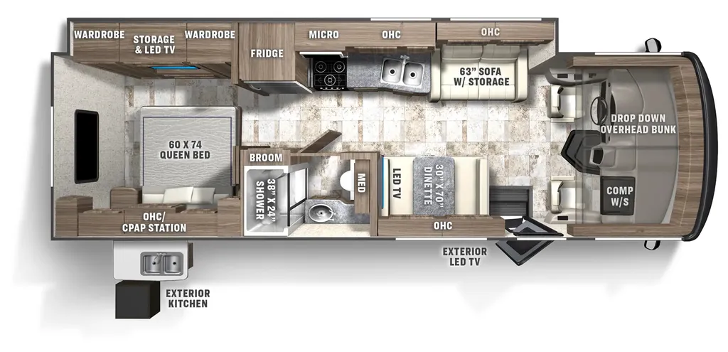 2027 Coachmen Pursuit 29SS floor plan