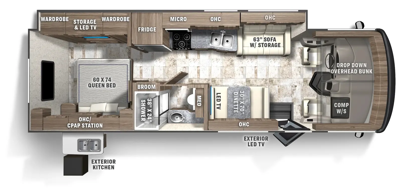 2027 Coachmen Pursuit 29SS - Floor plan