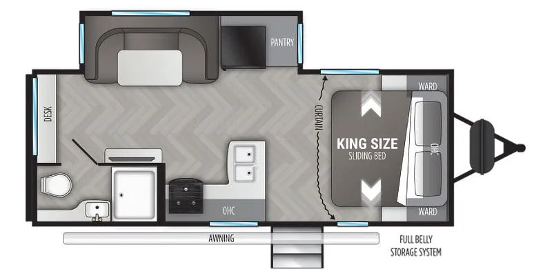 Cruiser RV Shadow Cruiser SC215RBS floor plan