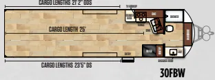 Forest River Work and Play FRP 30FBW floor plan
