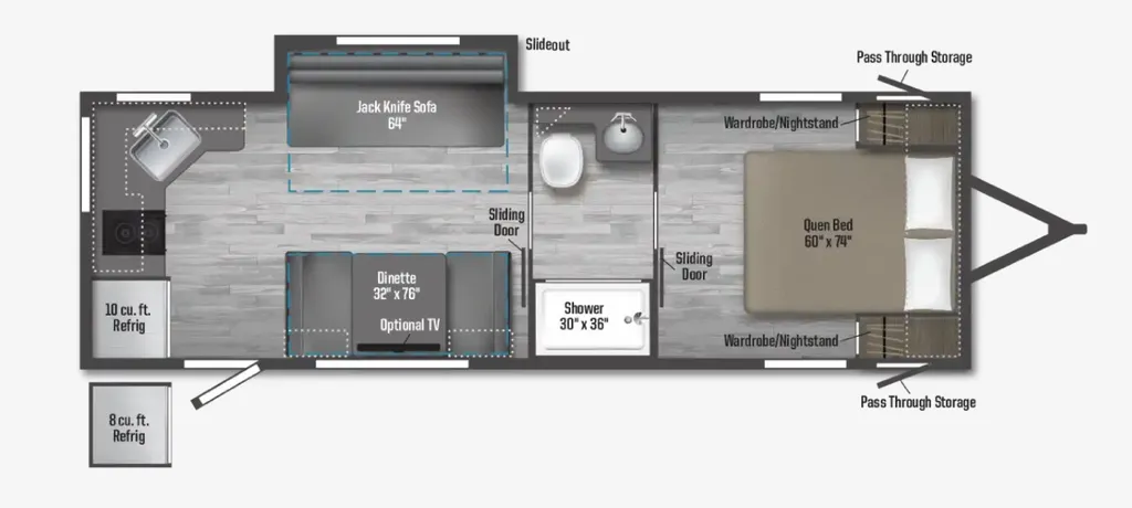 2025 Winnebago M-Series 2326RK floor plan